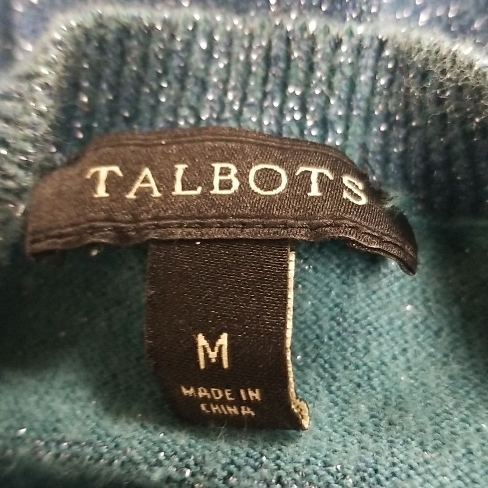 Talbots Metallic Bordeaux Button Down Cardigan Bl… - image 6